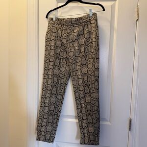 Zara Snakeskin Trouser
